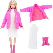 3 PCS Winter Fashion Doll Multicolor Set.Fits 11.5 Inch Girl Dolls,Include Soft Coat,Knitted Sweater Dresses & Long Boots. For Pretend Play Dress-Up,Boosts Styling Skills, Children/Birthday And Other Holiday Gifts (Doll Not Included) ﻿ ﻿ ﻿ ﻿ - Multicolor - View 7