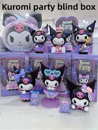  Sanrio Kuromi Seriesdy Blind Box Figurine Figurines, Car Carrying Ornaments For Birthdays, Collectible Gifts, Blind Boxes, Cute Desktop Ornaments Gifts