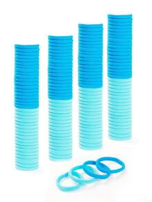 Large Black Hair Ties,Thick Seamless Hair Bands For Women And Girls, Elastic Ponytail Holders, No Damage Hair Elastics For Thick Heavy Curly Hair