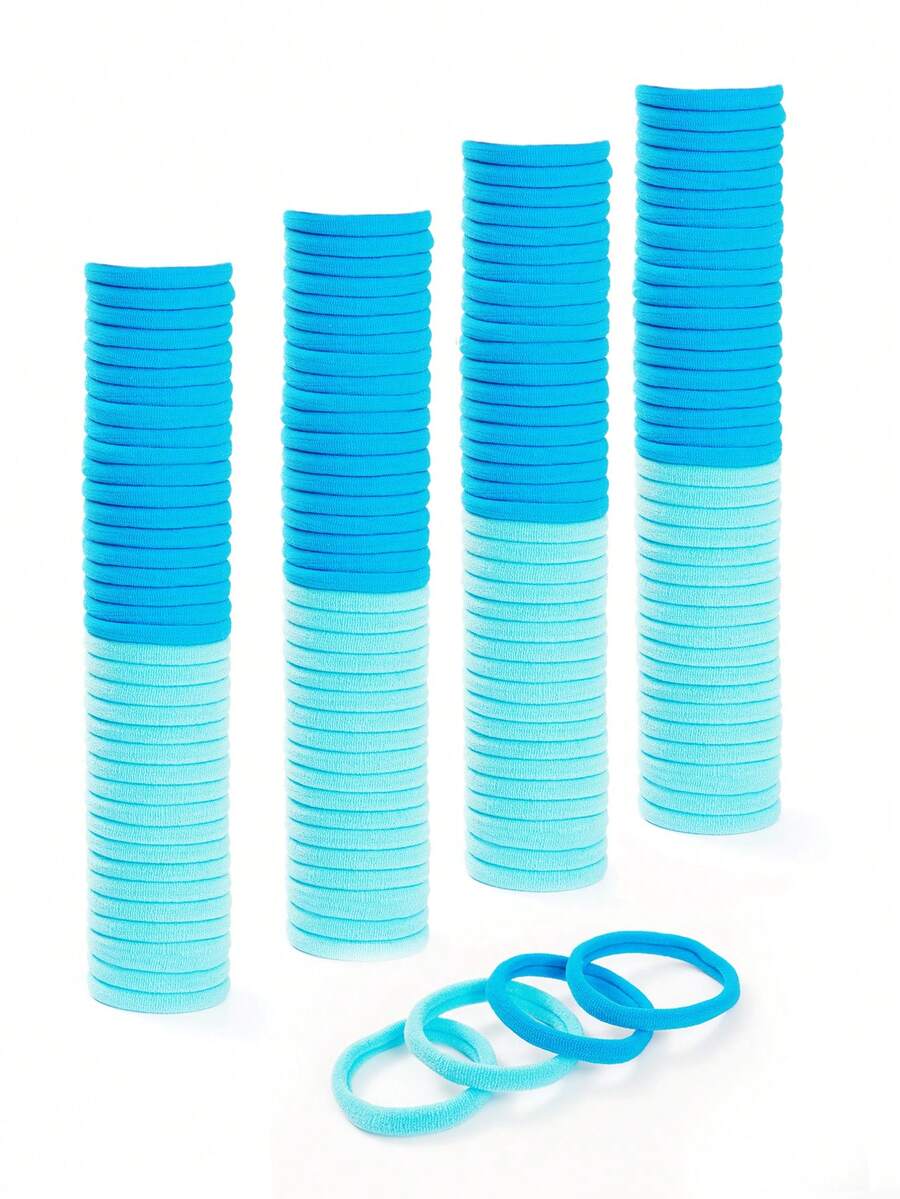 Large Black Hair Ties,Thick Seamless Hair Bands For Women And Girls, Elastic Ponytail Holders, No Damage Hair Elastics For Thick Heavy Curly Hair