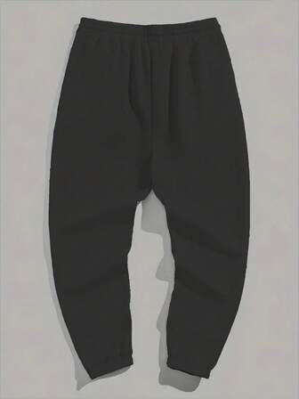 男士 3D 骷髅印花休闲慢跑裤，复古运动长裤，适合嘻哈和健身