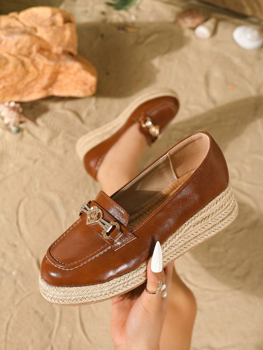 Women's Slip-On Wedge Heel Comfortable Casual Shoes, Suitable For Leisure, Travel And Vacation