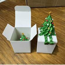 New 3D Printed Cute Movable Christmas Tree Desk Decor, Colorful Articulated Figurine Gift - Multicolor - View 8