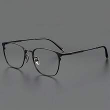 1 对 2025 型号超轻纯钛眼镜框，设计师高端轻质防蓝光眼镜，男女通用艺术风格 - 彩色 - 查看 1
