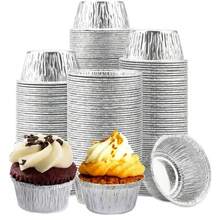 20/50个带盖铝箔烤盘 - 适用于电磁炉，防漏，耐热烤箱容器，也适用于空气炸锅、烤箱，可用于复活节、生日、婚礼等场合 - 兼容电磁炉，经久耐用且轻便，是烘焙蛋糕、纸杯蛋糕、挞、布丁的理想之选 - 家用和商用厨房的完美选择 - 可堆叠且节省空间的设计 - 易于裁剪尺寸 - 非常适合餐食准备和储存，烘焙托盘 - 彩色 - 查看 11