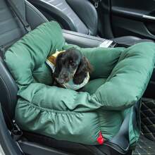 HAZOOWILL Asiento de coche para transportar mascotas, cama de viaje portátil y cálida para perros y gatos de menos de 11 kg con arnés de ajustable, asa y correa para el hombro, se adapta a los asientos delanteros/traseros del coche y al interior, regalo de Navidad para invierno/otoño