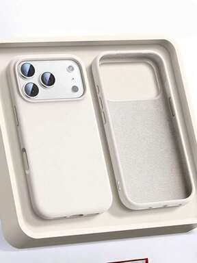 1 szt. Luksusowy silikonowy futerał na telefon komórkowy w kolorze cukierkowym z przyciskiem AI, kompatybilny z 'em 17 AIR 16 15 14 13 12 11 Pro Max Plus | Ultracienki, ochronny, odporny na wstrząsy | Telefon komórkowy