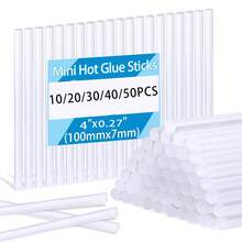 10/20/30/40/50 Pack 7mm X 100mm Hot Glue Gun Sticks For Glue Guns, SGS Approved, EVA Clear Glue Gun Sticks, Hot Glue Gun Sticks For DIY Craft Sticky Projects & More - Multicolor - View 11