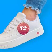 Women's Basic Casual Sneakers With Comfortable High Sole - 白金新品 - 查看 5