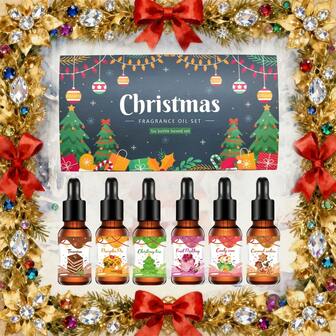 6 adet/1 adet Noel Esansiyel Yağı Seti/10 ml Yenilebilir Esansiyel Yağ Baston Şeker, Tiramisu, Balkabağı Turta, Noel Ağacı vb. Aromatik Yağ, Noel ve Yeni Yıl'ın Şenlikli Atmosferini Yaratır, 10 ml Suda Çözünür Esansiyel Yağ/Aromatik Difüzör/Nemlendirici/Difüzör Taşı/Araba Difüzörü, Yatak Odası, Oturma Odası, Mutfak, Banyo, Araba, Otel Eğlence Parfümü, Noel Hediyeleri, Yeni Yıl Hediyeleri, Yeni Yıl Hediyeleri