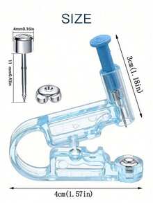 12/6/2pcs Ear Piercing Gun Kit Disposable Asepsis Healthy Easily Use Nose Lip Earring Ear Studs Body Jewelry Accessories Piercer Tool Machine Set