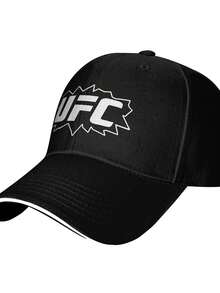 UFC Ultimate Fighting Championship (1) Casual Trucker Sandwich Baseball Cap In Black For Men Hat - màu đen - Xem 2