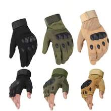 1 Pair Camouflage Tactical Gloves, Suitable For Outdoor Hunting, Cycling, Climbing, Durable And High-Quality, Suitable For All Seasons - Multicolor - View 7