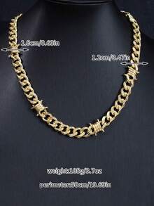 1 件优质不锈钢链男士项链 - 个性单品 - 簡約鏈 - 查看 9