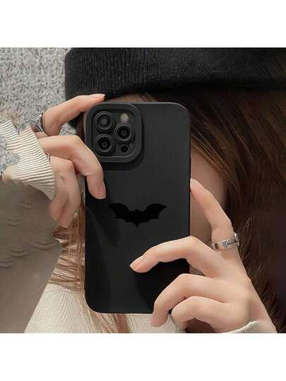 Funda de Teléfono con Patrón de Murciélago, Funda Protectora Antigolpes para Celular, Cubierta Total Protectora a Prueba de Choques para iPhone