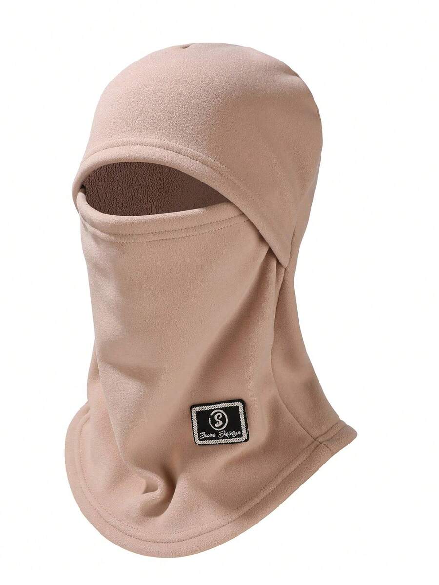 1 件秋冬户外保暖面罩围巾套装，防风厚颈套拉法帽，适合骑行