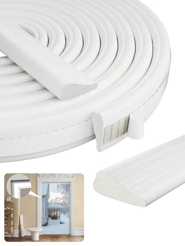 118 Inch Wedge Window Seal Strip, Foam Winter Insulation Strip For Outdoor Front Door Frames & Windows - Soundproofing, Windproof, Winter Insulation