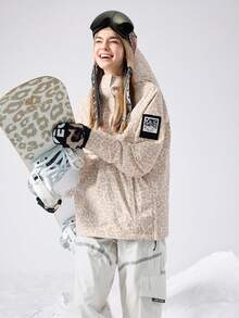 VECTOR MOTION Rebel Pullover Padded Hooded Ski Jacket, Unisex, Windproof, Waterproof, Abrasion-Resistant, Breathable, Stretchy, Half-Zip Hoodie, For Single/Double Board