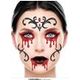 Fiestas Guirca Decoração de Fantasia para Festas e Eventos, Pintura Facial e Corporal com Design de Sangue e Estilo Gótico, Ideal para Celebrações de Halloween, Disfarces de Vampiro, Cosplay de Horror e Artesanato Criativo - Multicolorido - Ver 2