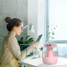 Desktop Humidifier Large Capacity USB Home Bedroom Office Portable Mini Purifier Air Large Mist Volume - 粉色 - 查看 6