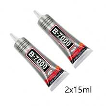 Pegamento de cristal transparente B-7000, 15ml/25ml/50ml/100ml, adecuado para ropa, zapatos, textiles; Pegamento de joyería B7000, adhesivo de alta viscosidad para manualidades, adecuado para reparación de pantallas de teléfonos, joyería, gemas, arte de metal, vidrio, gemas de cristal, etc.