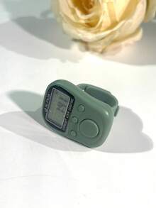 1个便捷多功能电子计数器，舒适柔软的硅胶指环式可穿戴充电智能迷你计数戒指，带夜光数字显示屏 - 彩色 - 查看 8