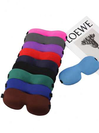 Verstellbare Schlafmaske - Weich & Leicht 3D geformte Augenabdeckung für Männer & Frauen, entwickelt um Licht für tiefen Schlaf & Entspannung abzublocken; Einheitsgröße passt allen mit elastischem Gurt (18,5–27,5 Zoll) für bequemen Sitz; ideal für Reisen, Nickerchen, Meditation, Yoga & Schlafenszeit