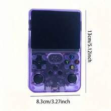 Consola de juegos portátil retro ligera, pantalla IPS de 3,5 pulgadas, 16-256G, 15000 juegos de gran tamaño. Tarjeta de memoria estándar de 64G - Negro - Ver 4