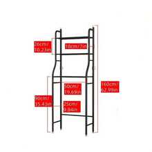 Multi Functional Three-Layer Toilet Rack, Laundry Rack, Independent Metal Rack, With Roll Paper Rack And Hook, Space Saving Bathroom Organizer Rack, Independent Space Saving Storage Rack, Above The Toilet Rack, Used For Bathrooms And Laundry Rooms., Toilet Shelves, Bathroom Organizers And Storage Over Toilet, Toilet Shelf Organizer, Toilet Accessories, Laundry Room Storage, Bathroom Organization, Compact Design, Modern Organizer, Rustresistant Metal, Sturdy Construction - 黑色 - 查看 3