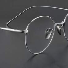1副2025新款简约高端时尚眼镜男士眼镜女士眼镜防蓝光眼镜钛合金眼镜 - 彩色 - 查看 9