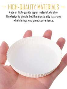 50 Stücke weiße Papierbecher Deckel - Strapazierfähig, stapelbar Reisebecher Abdeckungen, staubdichte Deckel - für Kaffee, Tee und Saftbecher, geeignet für Partys, Picknicks, Cafés, Gastronomie, Reisen und Veranstaltungen