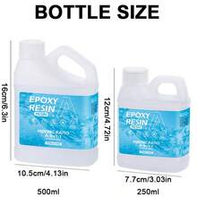 SMI Fine 云母粉环氧树脂套件树脂套件带树脂模具DIY树脂专用透明水晶铸造树脂 - 彩色 - 查看 3