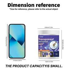 500ml Transparent Waterproof Glue, Bathroom Waterproof Leak Repair Coating, Roof & Exterior Wall Sealant, Non-Destructive Leak Sealing Agent, Penetrating Adhesive