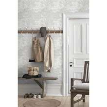 Heroad Peel And Stick Wallpaper Grey And White Vintage Forest Animals Floral Wallpaper Removable Self-Adhesive Contact Paper For Bedroom Living Room Cabinets Dration Thicken Vinyl 17.3''x78.7'' - 多色915 - 查看 6