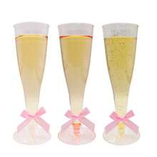 10个4.5盎司可重复使用的香槟杯，适用于婚礼、生日、情人节、万圣节、圣诞节和其他派对活动，是情人节、万圣节和圣诞节的最佳礼物。 - 多色/款式隨機 - 查看 11