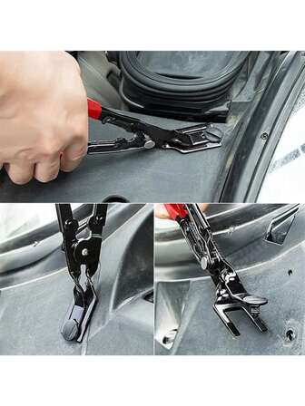 1pc Car Headlight Repair Installation Tool Trim Clip Removal Pliers Van Door Panel Fascia Dash Upholstery Remover Tool