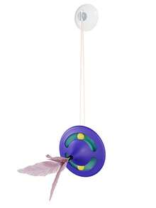 Cat Indestructible Rocking Tumbler Toy, Feather Teaser Wand Toy For Kitten Self-Entertainment And Cat Interactive Play - Multicolor - View 5