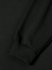 Men Zip-Up Hoodies - Black - View 5