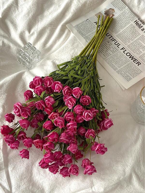 2 pezzi Rose finte, fiori artificiali per decorazione domestica, San Valentino, regali, compleanni, laurea