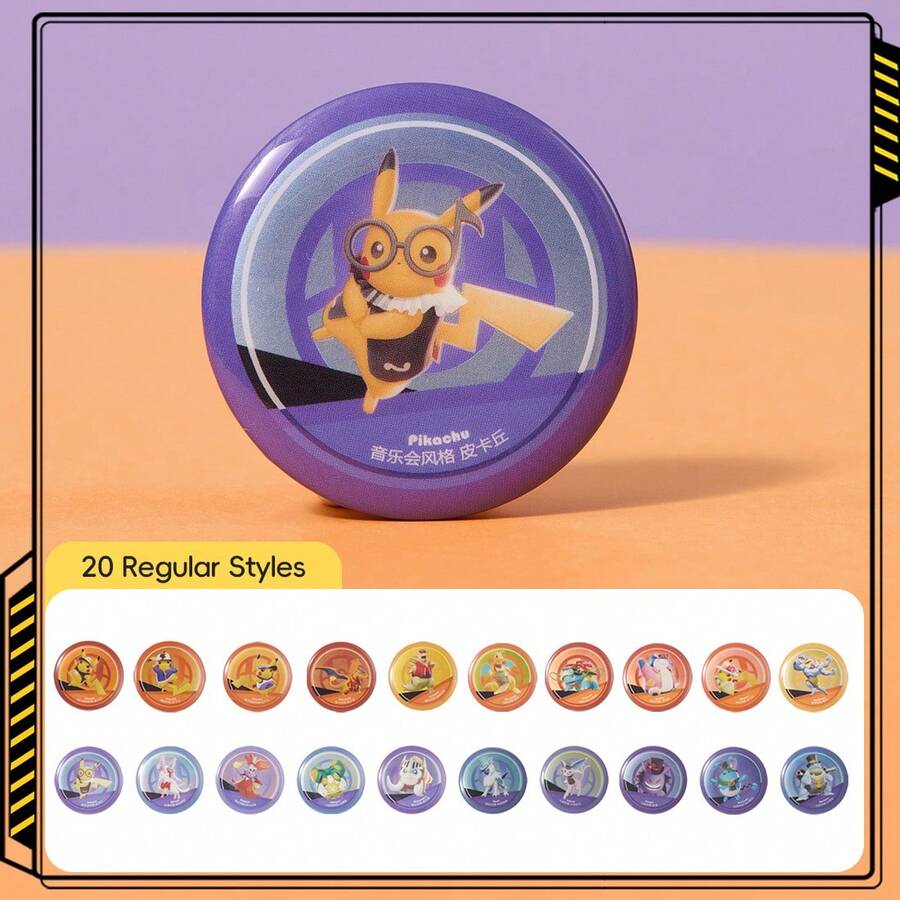 Miniso Pokémon UNITE Series Extraordinary Faction Blind Box Badges. Gather Popular Pokémon Characters Like Pikachu And Charizard, Each With A Unique Faction Style. Made Of Metal Material, With A Smooth And Textured Surface (1 PC Random Delivery) - Multicolor - View 1