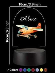 1pc Custom Cartoon Cape Boy 3D Led Night Light, Custom Super Hero, Custom Car, Custom Giant Wheel 3D Led Night Lamp, Color Changing Bedroom Manga Anime Figure Night Lights Gift,Christmas Gift Supplies