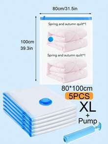 20pcs/1pc Vacuum-Sealed Bags, Travel Accessories, Vacuum Bags, Travel Essentials, Vacuum Storage Bags, Travel Essentials, Storage Bags, Cruise Essentials, Organization And Storage, Bedroom