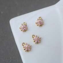 4pcs Simple Colorful Flower Pendants With 8 Different Colors (5-Petal) For DIY Earrings, Bracelets, Necklaces, Jewelry Making Materials Valentines - Small Flower Pendant - View 9