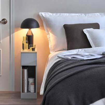 SoBuy Nattduksbord med låda för boxmadrass, soffbord, sidobord, smalt telefonbord, nattduksskåp, nattduksbord, B x H x D ca: 20 x 60 x 35 cm FBT111