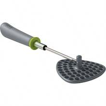 Joseph Joseph Delta Folding Nylon Head Space Saving Potato Masher Designed For Compact Kitchen Storage Ideal For Small Apartments And Efficient Meal Prep Folds Flat To Save Space And Maintain Organization - GrayGreen - 查看 1