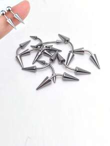 10PCS Replaceable Spikes Rivet For Lip Piercing Eyebrow Ring Helix Piercing Nose Piercing Body Piercing 16G 1.2mm