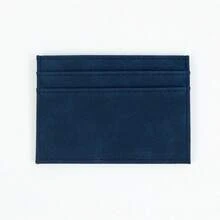 1pc Personalized Multi-Card Holder Unisex Ultra-Thin Minimalist Cross-Grain PU Leather Credit Card Wallet Customized Foil Stamped Letter/Name All-In-One ID Card Coin Purse For Women For Men Money Wallet Mini Wallet Purse Wallet Small Wallet