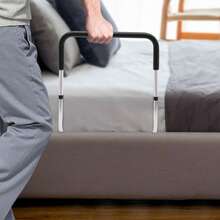 HaroldDol Bed Rails For Elderly Adults Bed Railing Rail Assist For Seniors Bed Cane Guard Rail,L-Shaped - 1 - View 3