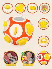 Sensory Toy Ball For Toddlers, Educational And Busy Ball For Early Childhood Development, Dodecahedron Grasping Ball, Baby Early Learning Toy