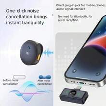 ​​Microfone de Lapela Sem Fio com Cancelamento de Ruído | Conexão Tipo-C Universal | Ideal para Vídeos e Vlogs​ - iPhone - Visão 8